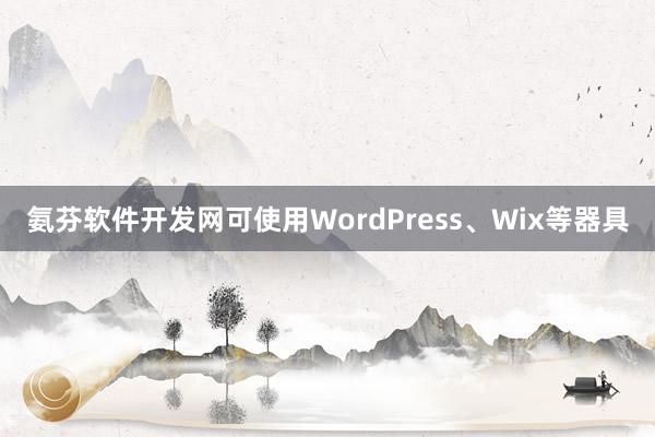 氨芬软件开发网可使用WordPress、Wix等器具